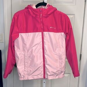 Eddie Bauer Lone Peak 3 in 1 Jacket Pink, Pink Tie Dye - Size Medium (10/12)